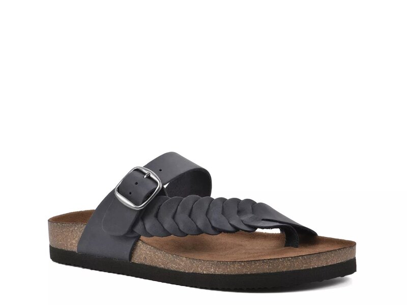 ホワイトマウンテン レディース シューズ サンダル White Mountain Happier Wedge Sandal Navy Leather ネイビー