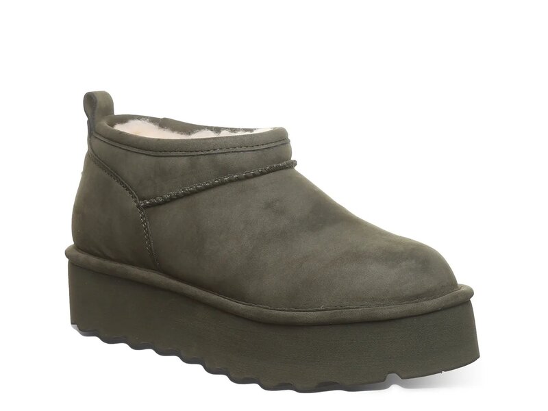 ベアパウ レディース シューズ ブーツ・レインブーツ Bearpaw Retro Super Shorty Bootie Algae Green グリーン｜ReVida 店