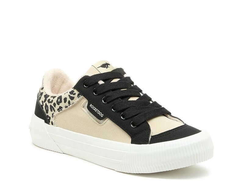 ロケットドッグ レディース シューズ スニーカー Rocket Dog Cheery Sneaker Black/Beige Leopard Print 黒いこと