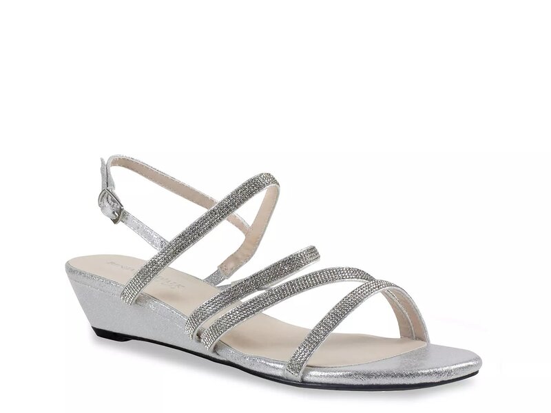 ベンジャミンウォーク レディース シューズ サンダル Touch Ups by Benjamin Walk Jodi Wedge Sandal Silver Metallic シルバー｜ReVida 店