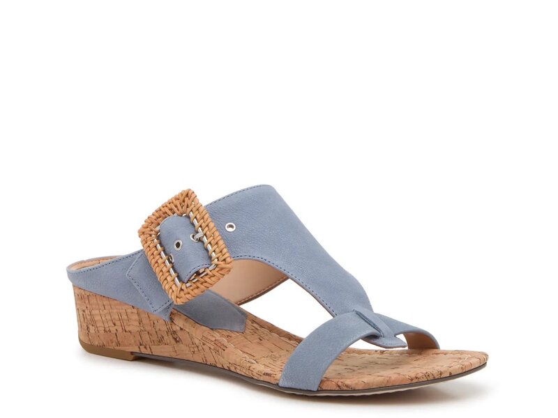 ドナルドプリネール レディース シューズ サンダル Donald Pliner Vine Wedge Sandal Denim Blue デニム