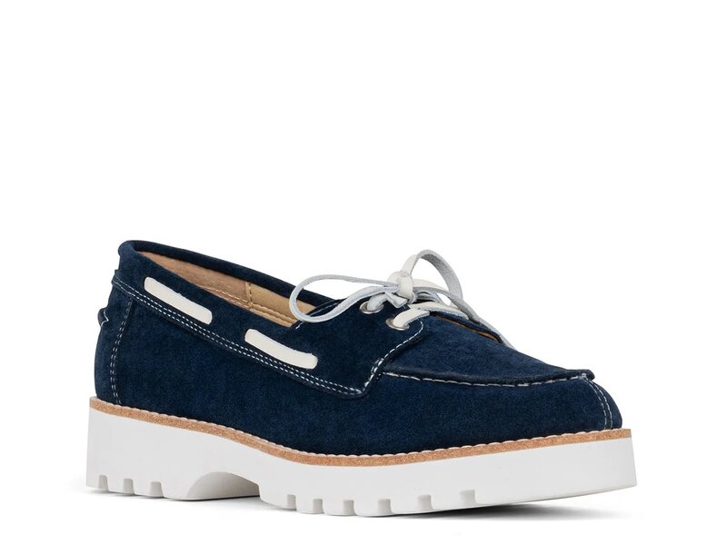 ドナルドプリネール レディース シューズ スリッポン・ローファー プラットホーム Donald Pliner Harlie Platform Loafer Navy 米国海軍 ローファー-靴-レディース靴