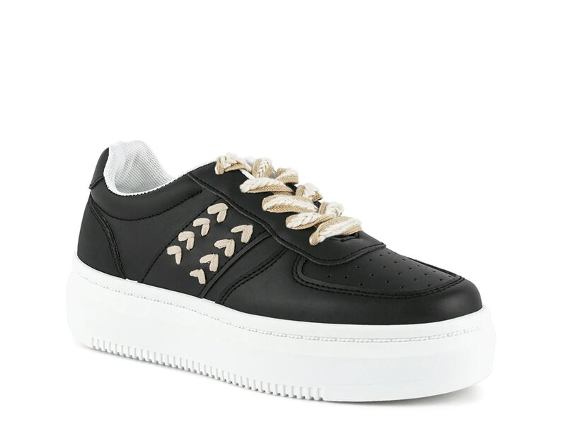 ロンドンラグ レディース シューズ スニーカー プラットホーム London Rag Monigue Platform Sneaker - Women\u0027s Black 黒いこと