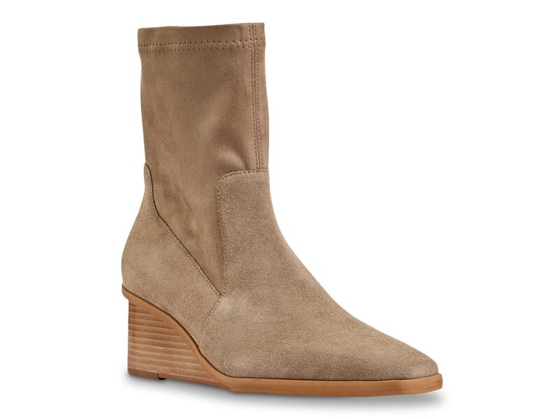 アンドレアース レディース シューズ ブーツ・レインブーツ Andre Assous Verona Wedge Bootie Taupe トープ