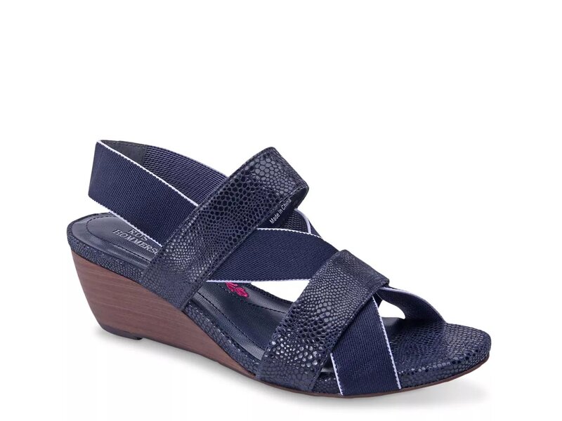 ロスハンマーソン レディース シューズ サンダル Ros Hommerson Wynona Wedge Sandal Navy ネイビー