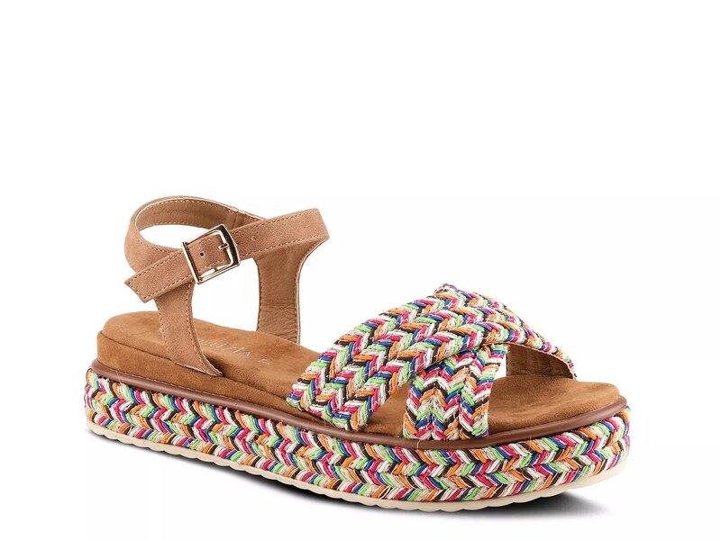 パトリシア レディース シューズ サンダル プラットフォーム Patrizia Rocking Espadrille Platform Sandal Brown/Multicolor ブラウン