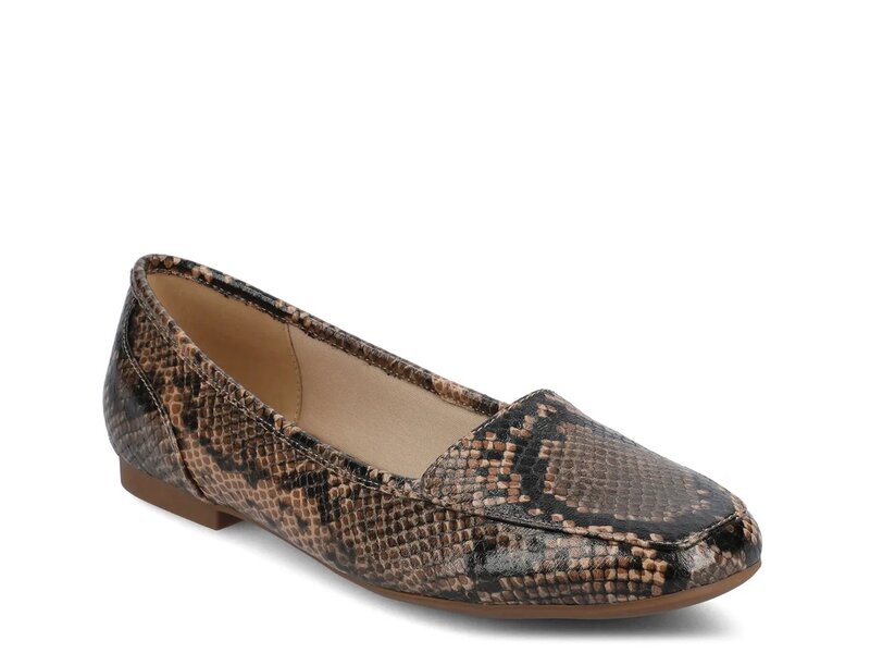 ジャーニー レディース シューズ パンプス Journee Noelia Flat Brown Snake Print ブラウン 15,048円