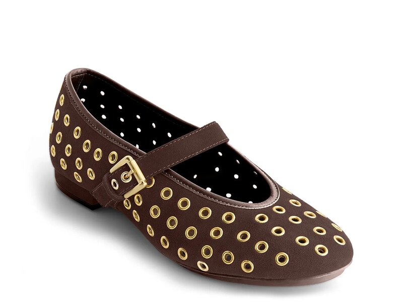ベルナルド レディース シューズ パンプス Bernardo Borden Mary Jane Flat Chocolate Suede チョコレート|ReVida 店