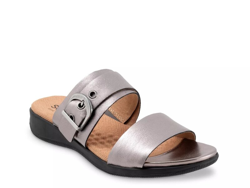 ソフトウォーク レディース シューズ サンダル Softwalk Toki Sandal Pewter Metallic ピューター