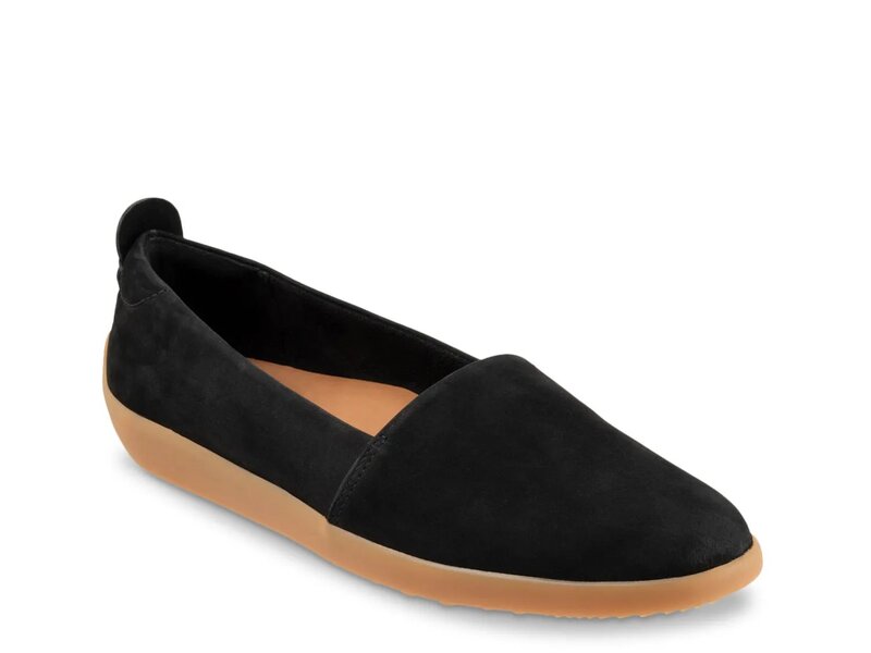 ソフトウォーク レディース シューズ スリッポン・ローファー Softwalk Deva Slip-On Black Nubuck ブラック
