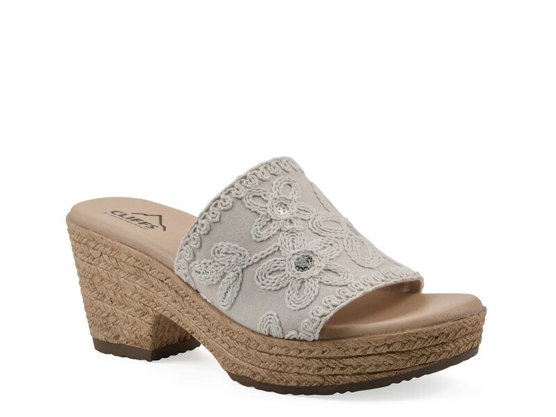 クリフバイホワイトマウンテン レディース シューズ サンダル プラットフォーム Cliffs by White Mountain Biancia Espadrille Platform Sandal Beige Fabric ベージュ