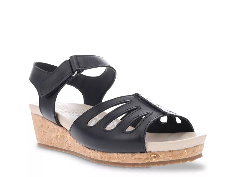 プロペット レディース シューズ サンダル Propet Maya Wedge Sandal Black ブラック