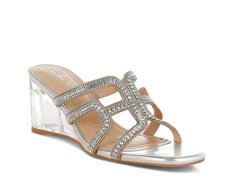 ロンドンラグ レディース シューズ サンダル London Rag Caqueta Wedge Sandal Silver Metallic シルバー