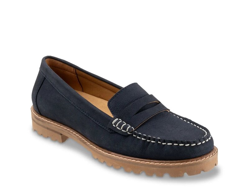トロッターズ レディース シューズ スリッポン・ローファー Trotters Francey Loafer Navy ネイビー｜ReVida 店