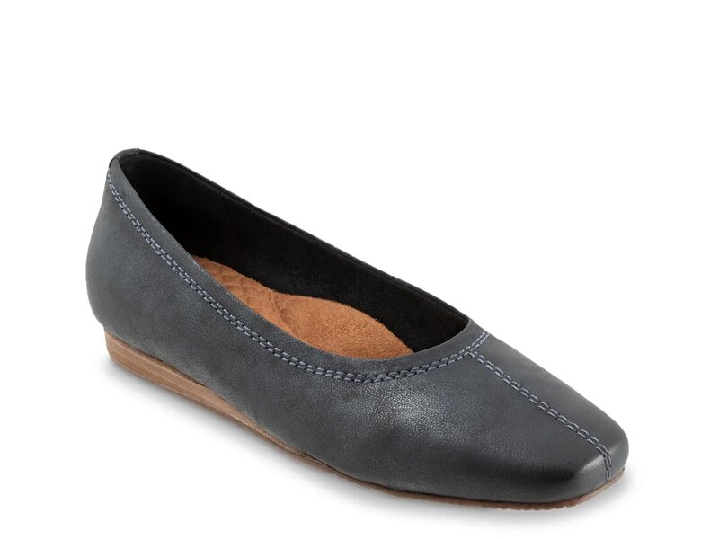 ソフトウォーク レディース シューズ パンプス Softwalk Vera Cruz Ballet Flat Charcoal チャコール