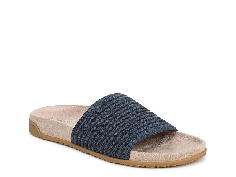 バイオニック レディース シューズ サンダル Vionic Evie Sandal Dark Denim Blue デニム