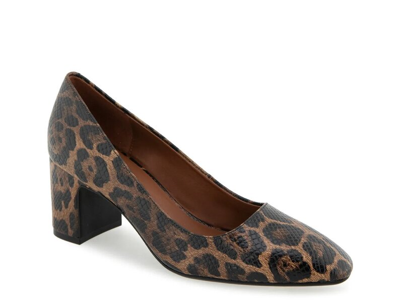 エアロソールズ レディース シューズ パンプス Aerosoles Minetta Pump Tan/Black Leopard Print Synthetic ブラック 18,352円