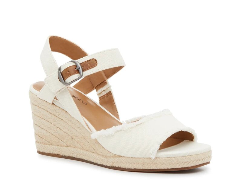 ラッキーブランド レディース シューズ サンダル Lucky Brand Mindra Espadrille Wedge Sandal White ホワイト｜ReVida 店