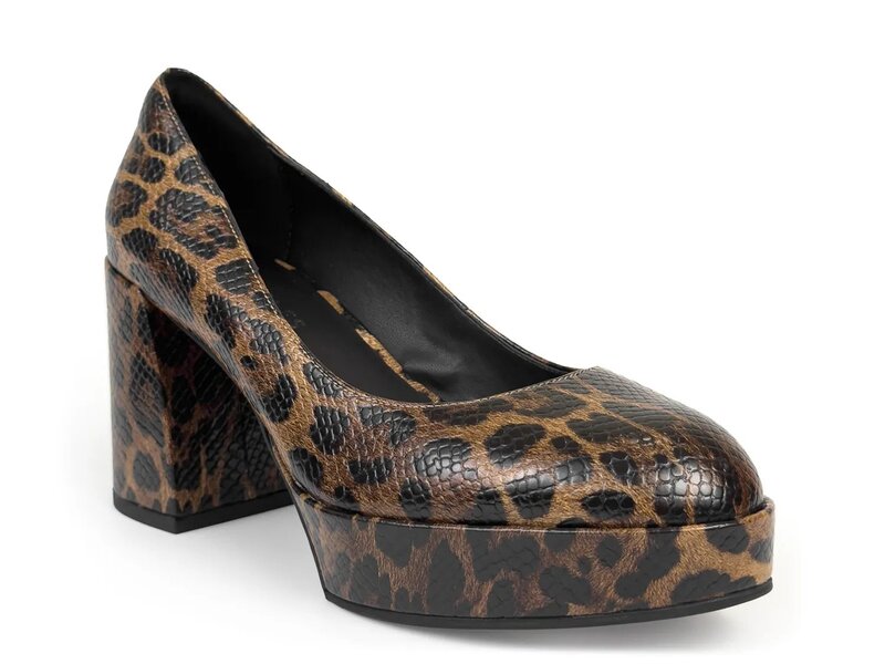 エアロソールズ レディース シューズ パンプス プラットフォーム Aerosoles Zarina Platform Pump Brown Leopard Print Leather ブラウン