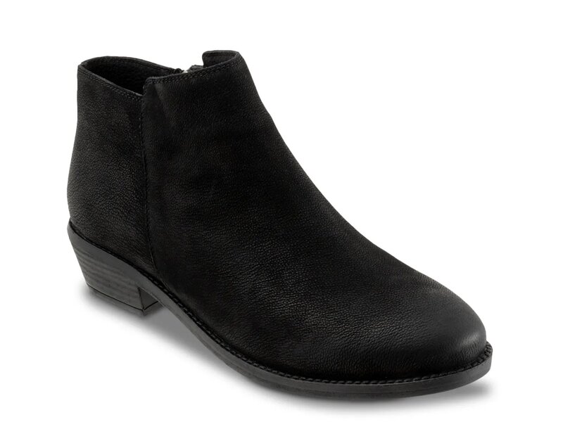 ホンブルグ帽ウォーク レディース シューズ ブーツ・レインブーツ Softwalk Rocklin Bootie Black Nubuck 黒いこと 靴-その他-ブーツ