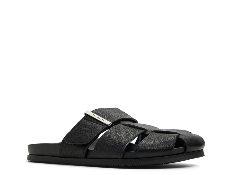テッドベーカー メンズ シューズ サンダル Ted Baker Brixham Sandal Black 黒いこと メンズ靴-スリッポン
