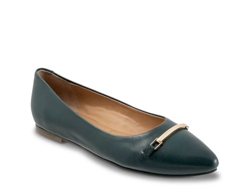 トロッターズ レディース シューズ スリッポン・ローファー Trotters Everly Slip-On Dark Green グリーン