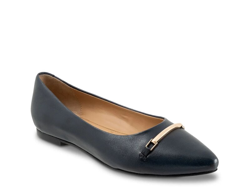 トロッターズ レディース シューズ スリッポン・ローファー Trotters Everly Slip-Onavy ネイビー