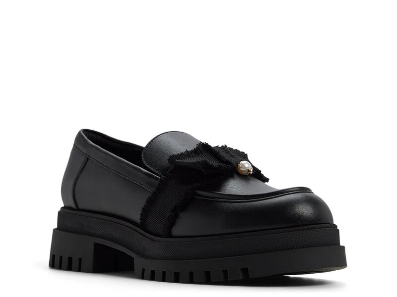 アルド レディース シューズ スリッポン・ローファー プラットフォーム Aldo Theatric Platform Loafer Black ブラック｜ReVida 店
