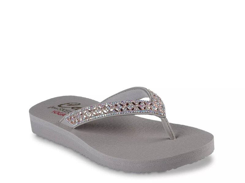 スケッチャーズ レディース シューズ サンダル Skechers Meditation Made You Blush Sandal Taupe トープ｜ReVida 店