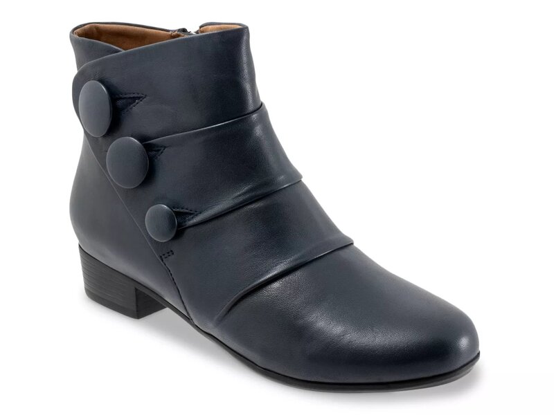 トロッターズ レディース シューズ ブーツ・レインブーツ Trotters Mila Bootie Navy ネイビー｜ReVida 店 33,020円