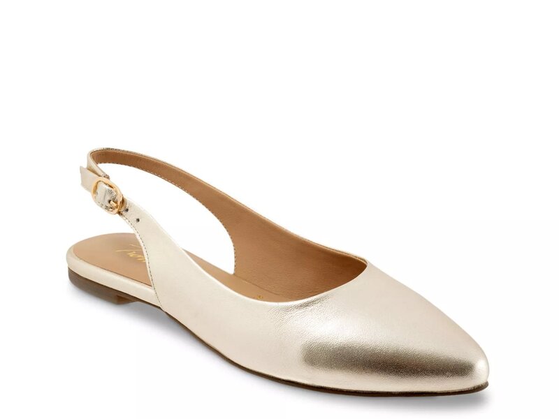 トロッターズ レディース シューズ パンプス Trotters Evelyn Flat Gold Metallic ゴールド