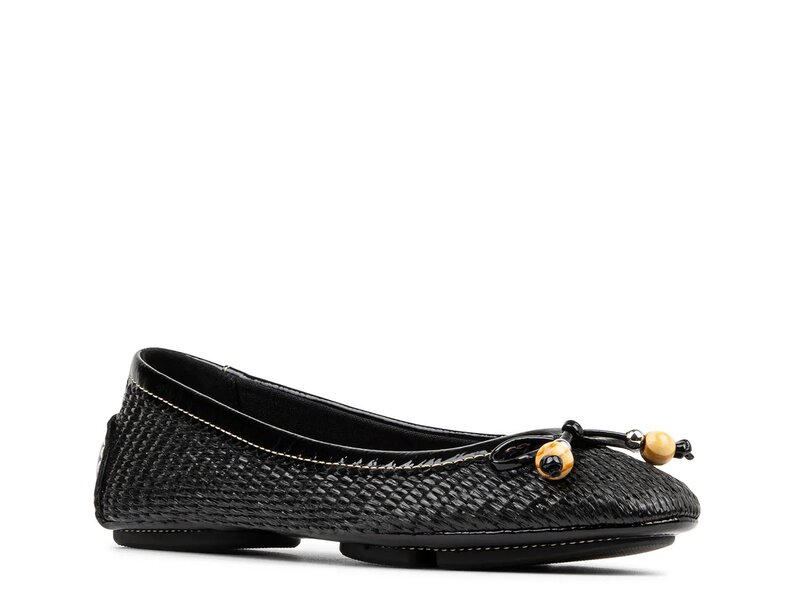 ドナルドプリネール レディース シューズ パンプス Donald Plinerosita Flat Black Raffia 黒いこと