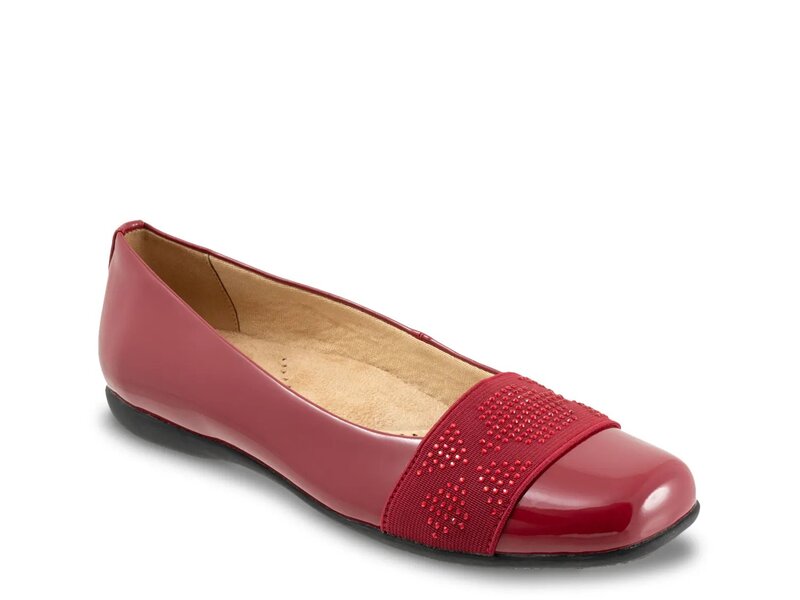トロッターズ レディース シューズ パンプス Trottersamantha Ballet Flat Red 赤いこと 靴-パンプス-レディース靴