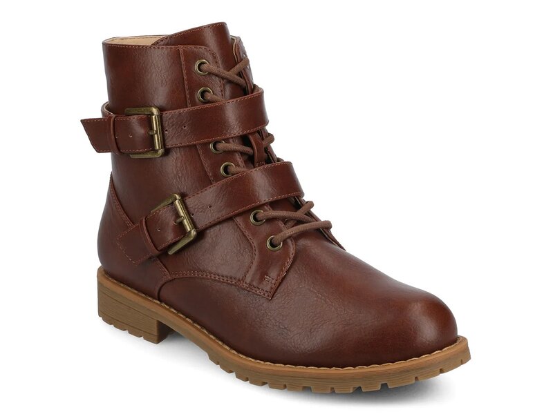 ジャーニー レディース シューズ ブーツ・レインブーツ Journee Juliah Bootie Cognac｜ReVida 店