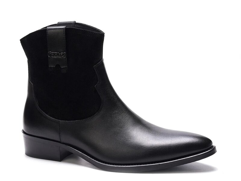 カルロスサンタナ メンズ シューズ ブーツ・レインブーツ Carlos by Carlosantana Zappa Cowboy Boot Black Combo 黒いこと
