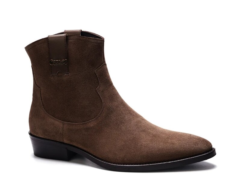 カルロスサンタナ メンズ シューズ ブーツ・レインブーツ Carlos by Carlosantana Zappa Cowboy Boot Brown Suede 赤銅色