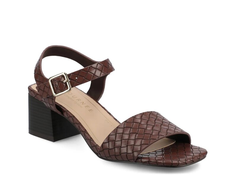 ジャーニー レディース シューズ サンダル Journee Shaina Sandal Chocolate Brown Woven ブラウン|ReVida 店