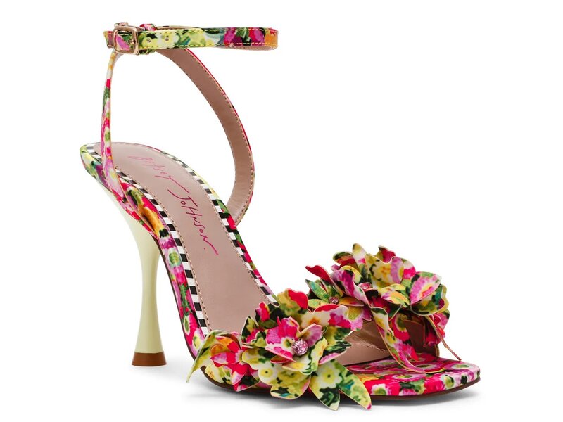 ベッツィジョンソン レディース シューズ サンダル Betsey Johnson Hilley Sandal Black/Green/Pink Floral Print ブラック 29,452円