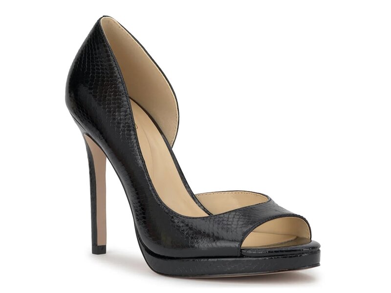 ジェシカシンプソン レディース シューズ パンプス Jessica Simpson Kimli Pump Black Snake Print ブラック