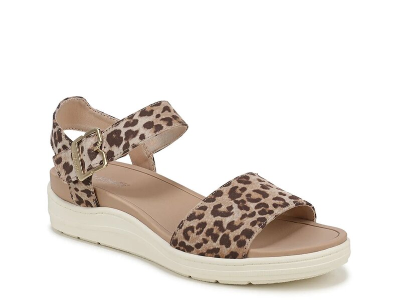 ドクター・ショール レディース シューズ サンダル Dr. Scholl's Time Off Sky Sandal Tan/Black Leopard Print ブラック