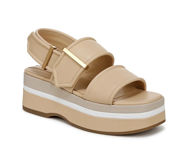 フランコサルト レディース シューズ サンダル プラットホーム Franco Sarto Piper Platform Sandal Beige ベージュ