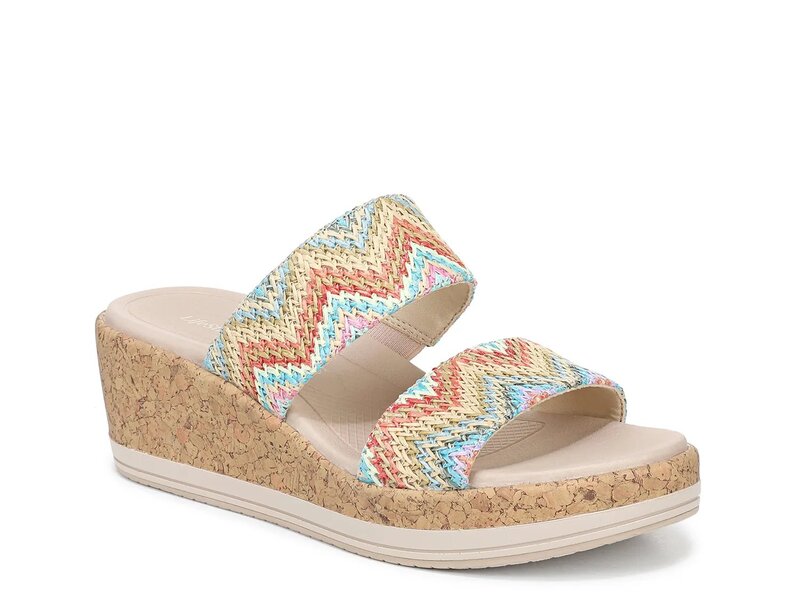 ライフストライド レディース シューズ サンダル LifeStride Resort Wedge Sandal Pink/Blue/Multicolor ブルー