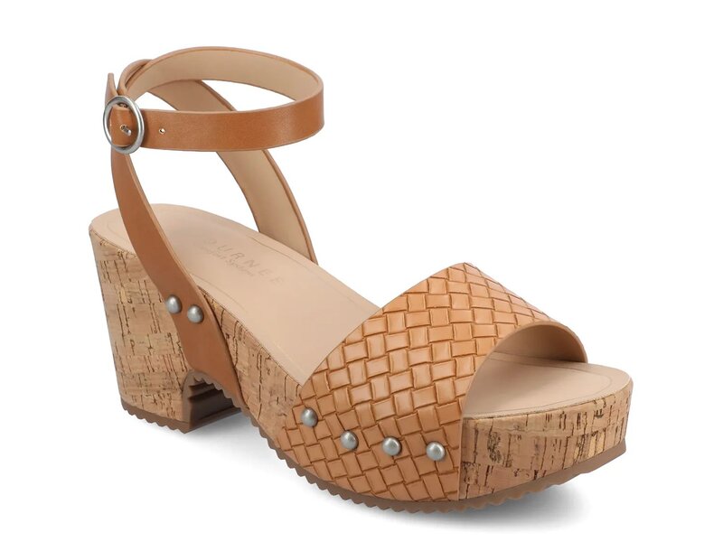 ジャーニー レディース シューズ サンダル プラットフォーム Journee Vanessa Platform Sandal Tan Woven タン