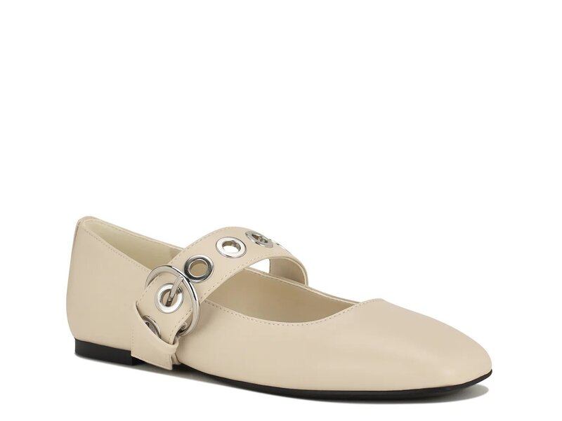 ナインウェスト レディース シューズ パンプス Nine West Kebba Mary Jane Flat Ivory 象牙色