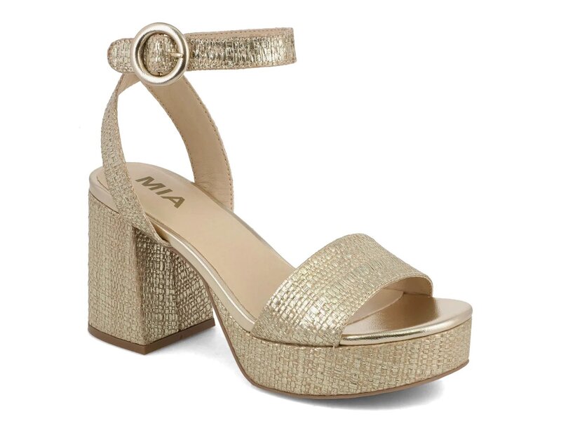 ミア レディース シューズ サンダル プラットフォーム Mia Renee Platform Sandal Gold Metallic ゴールド