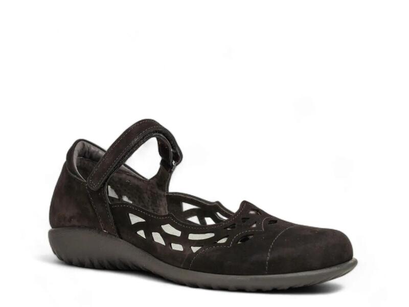 ナオト レディース シューズ パンプス Naot Agathis Mary Jane Flat Black Nubuck Leather ブラック|ReVida 店