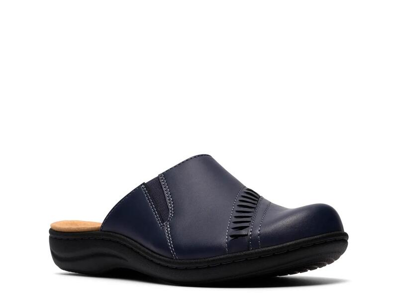 クラークス レディース シューズ サンダル Clarks Laurieann Lux Mule Navy 米国海軍