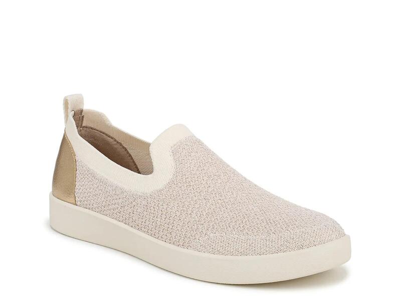 バイオニック レディース シューズ スリッポン・ローファー スニーカー Vionic Elda Slip-On Sneaker Cream Knit 皮膚軟化剤 靴-レディース靴-ローファー
