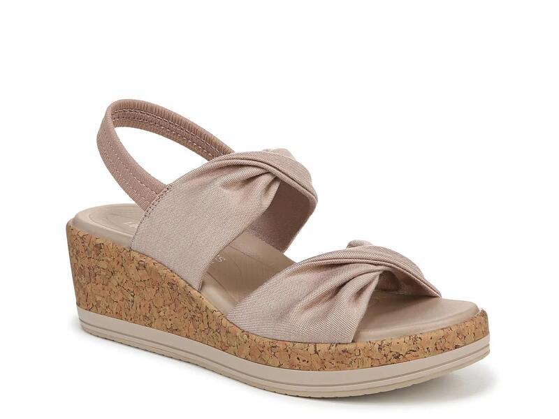 ライフストライド レディース シューズ サンダル LifeStride Riley Wedge Sandal Biscotti Brown ブラウン