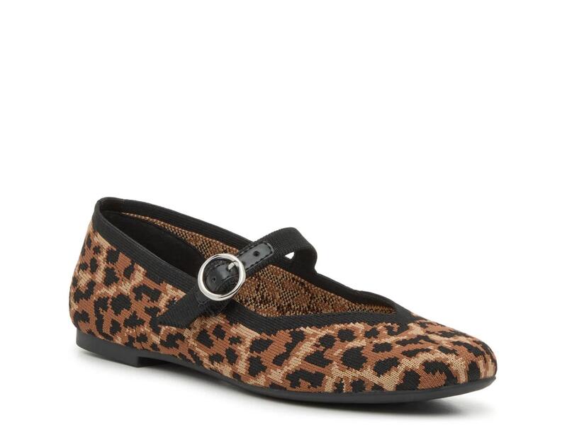 ケリー＆ケイティ レディース シューズ パンプス Kelly & Katie Tajah Mary Jane Flat Leopard Print アニマル